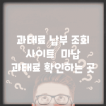 과태료 납부 조회 사이트 | 미납 과태료 확인하는 곳