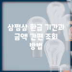 삼쩜삼 환급 기간과 금액 간편 조회 방법