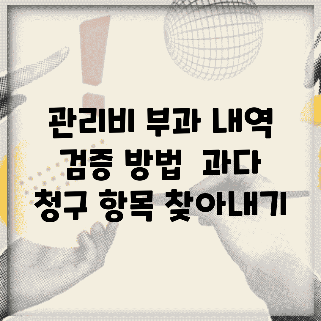 관리비 부과 내역 검증 방법 | 과다 청구 항목 찾아내기