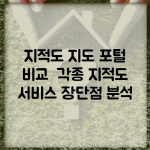 지적도 지도 포털 비교 | 각종 지적도 서비스 장단점 분석
