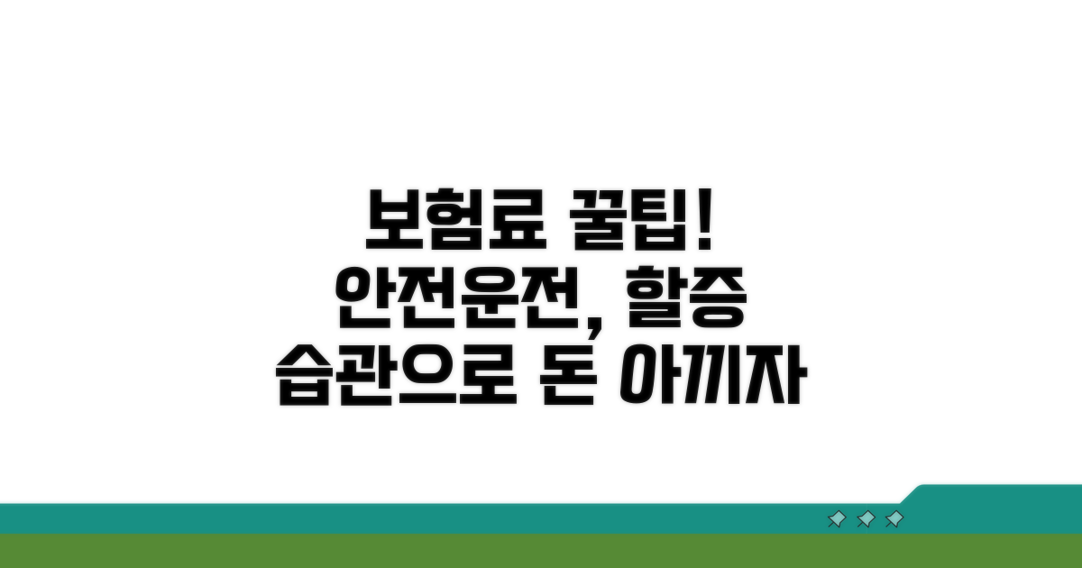 안전운전 습관으로 할증 낮추기