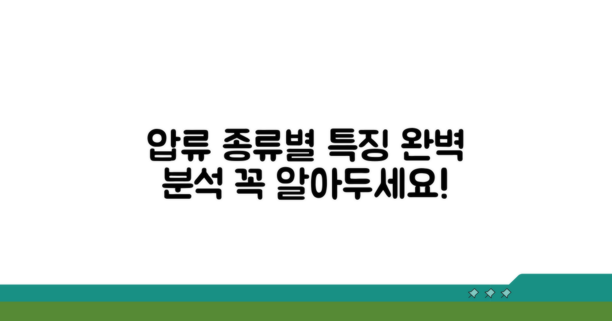 압류 종류별 특징 분석