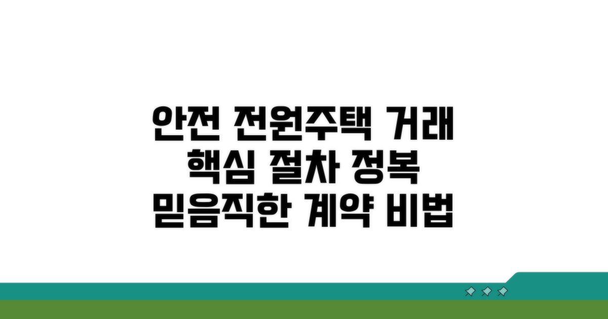 안전한 전원주택 거래 절차