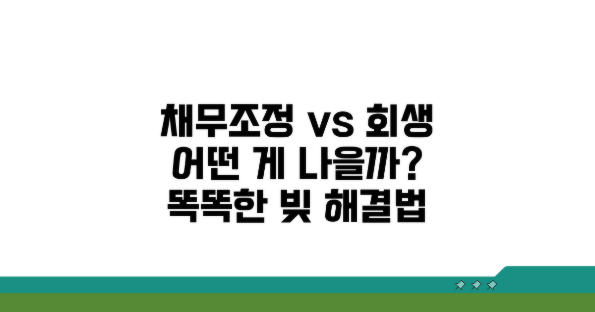 채무조정과 개인회생 무엇이 다를까?