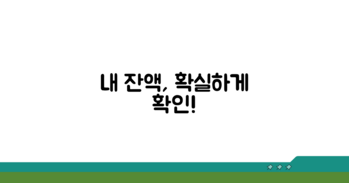 나에게 맞는 잔액 확인법