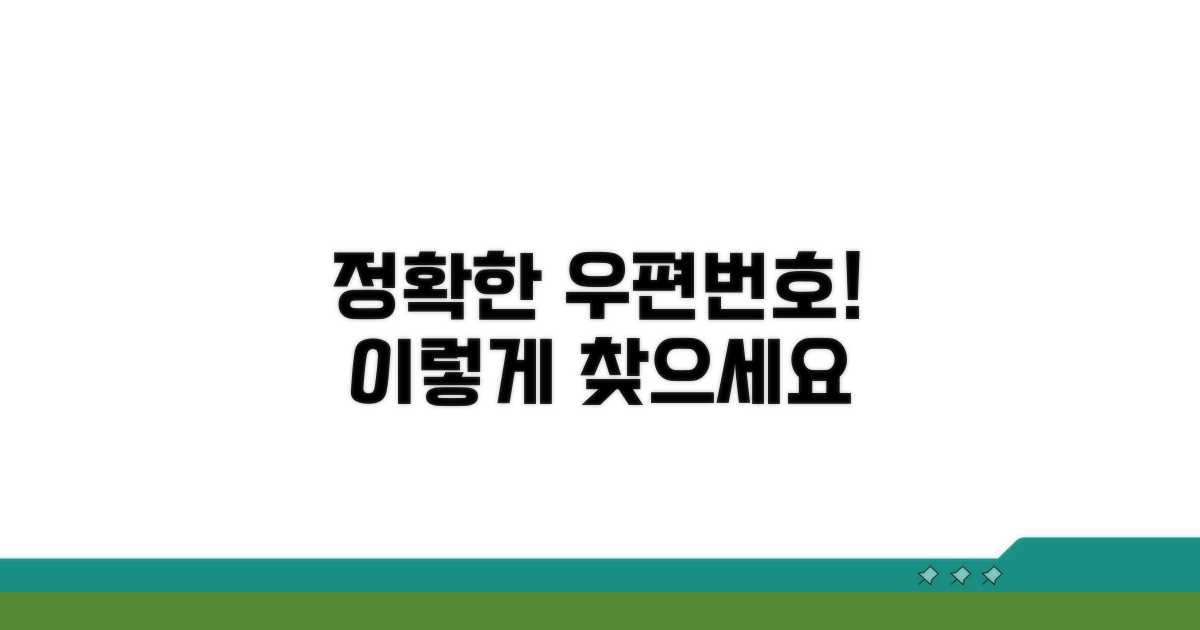 정확한 우편번호, 이렇게 찾으세요