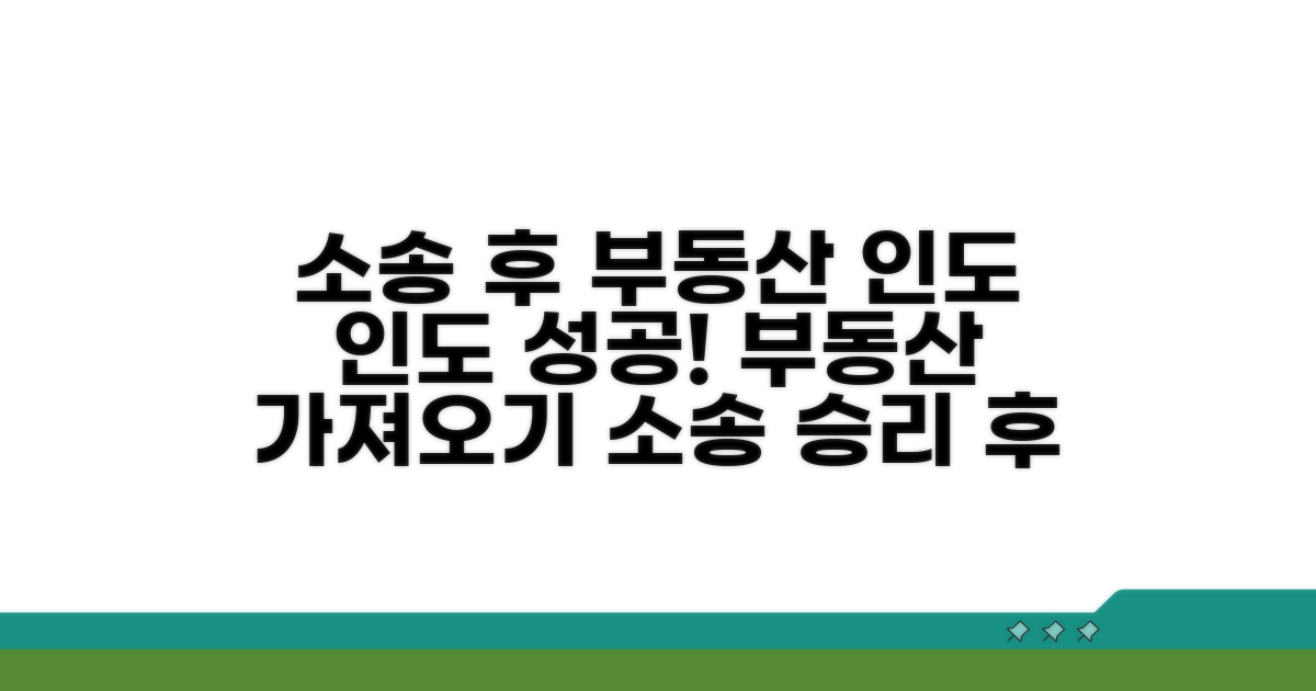 소송 후 부동산 인도