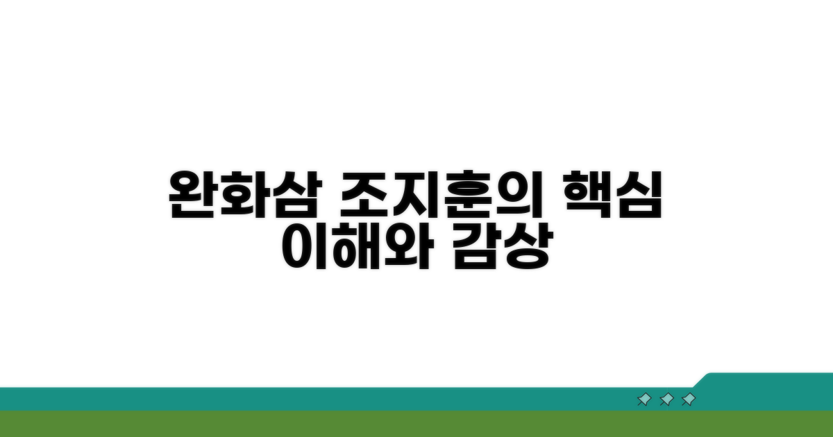 조지훈 시 '완화삼'의 핵심