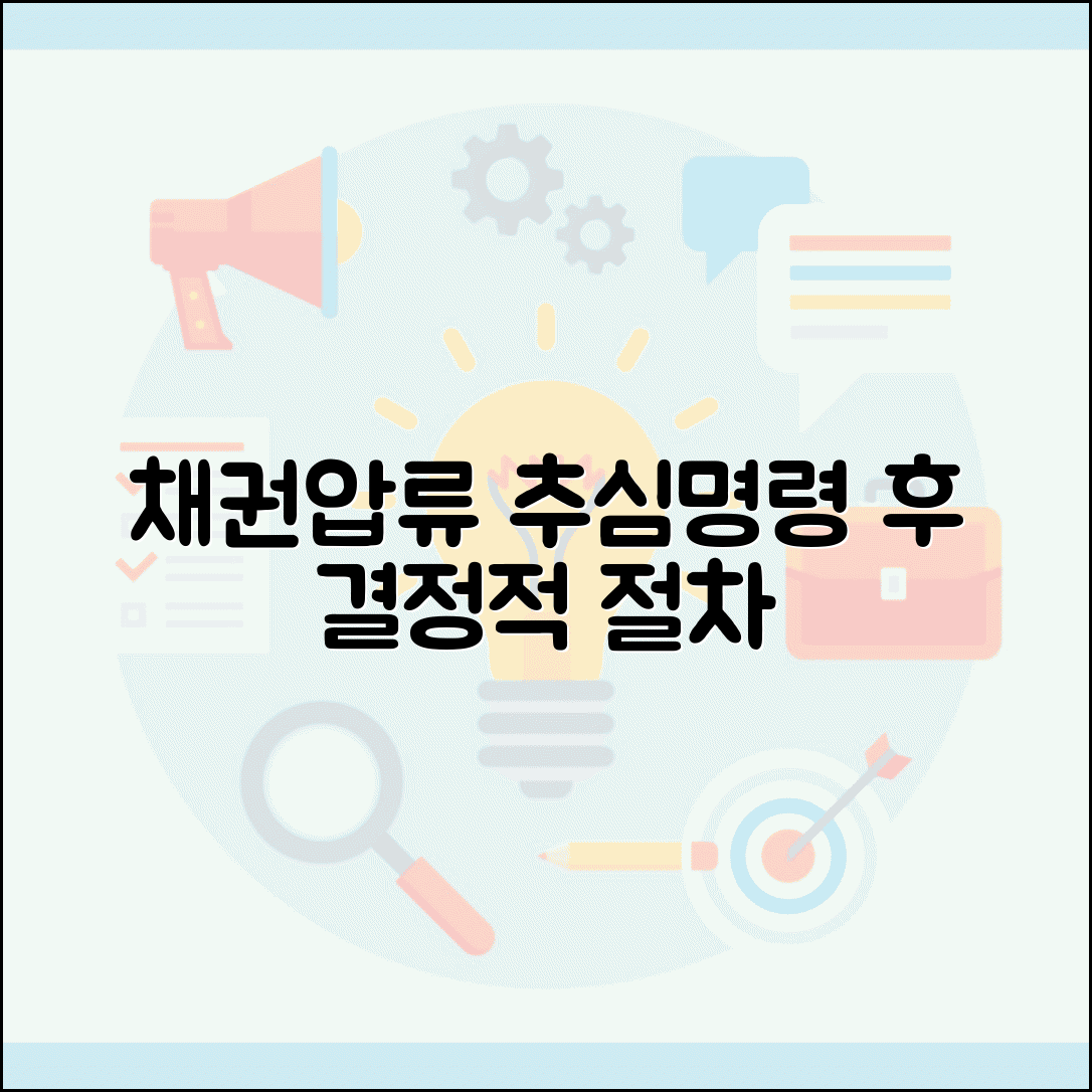 채권압류 및 추심명령 이후 절차 | 채권압류 후 추심 절차