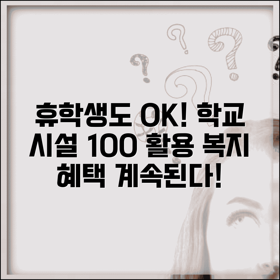 휴학 중 학교 시설 이용 | 도서관 체육시설 이용 | 학생증 유효성 | 학교 복지 혜택 지속성