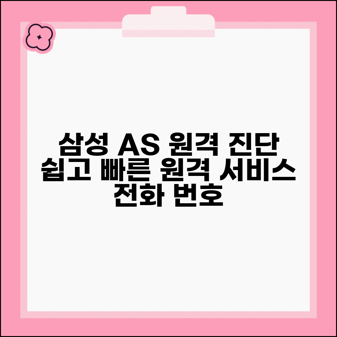 삼성전자 원격 서비스센터 | 삼성 원격진단 AS 전화번호