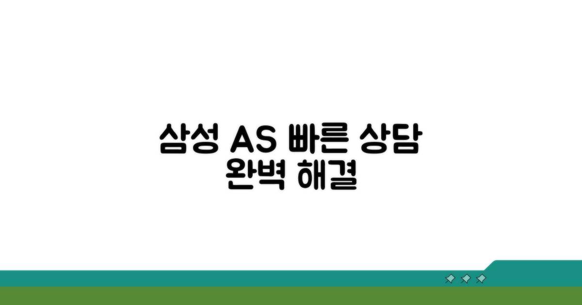 삼성전자 AS 상담 절차 안내