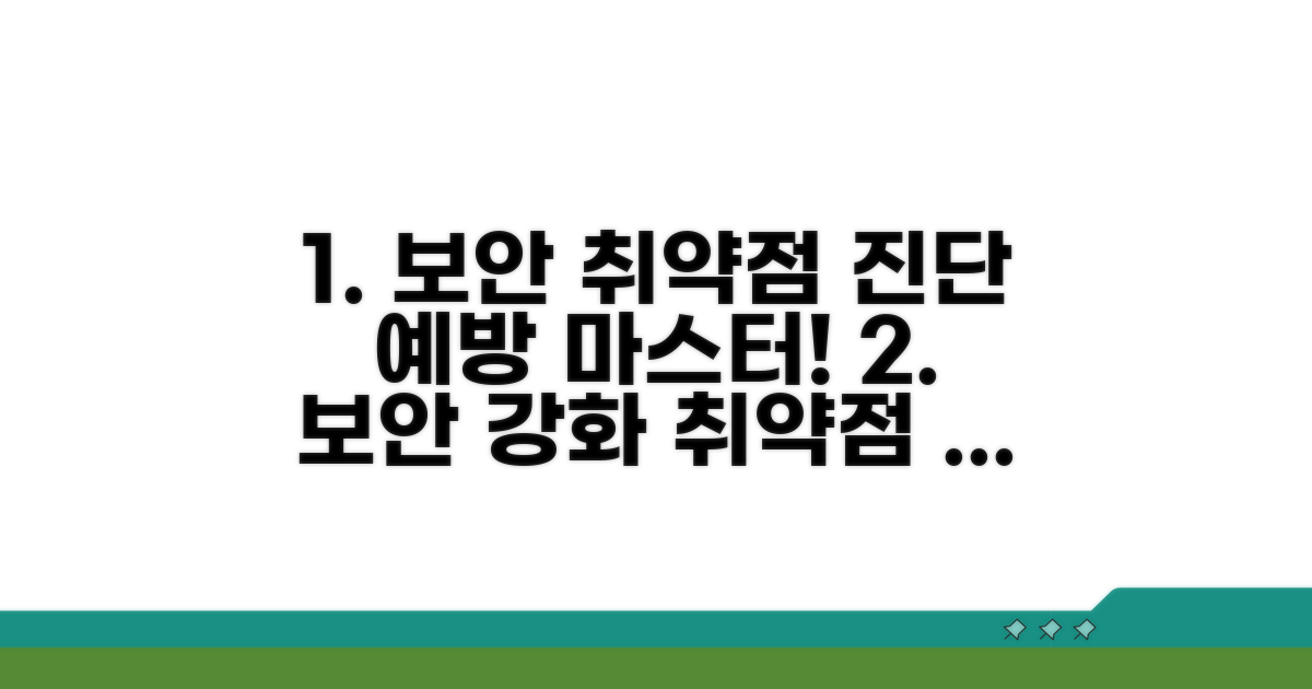 보안 취약점 진단 및 예방