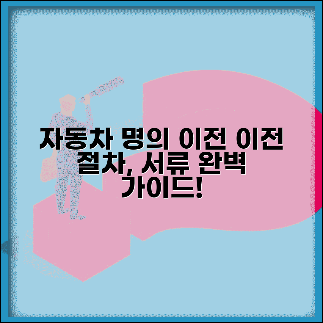 자동차 명의이전 방법 | 자동차 소유권 이전 절차와 필요서류