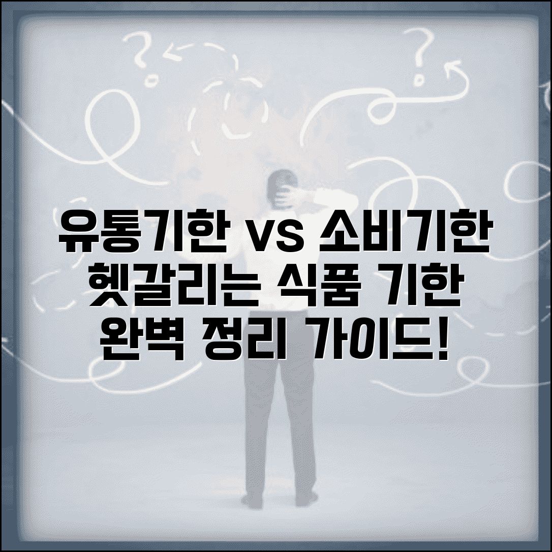 유통기한 소비기한 차이 구분법 | 식품 기한 표시 완벽 이해 가이드