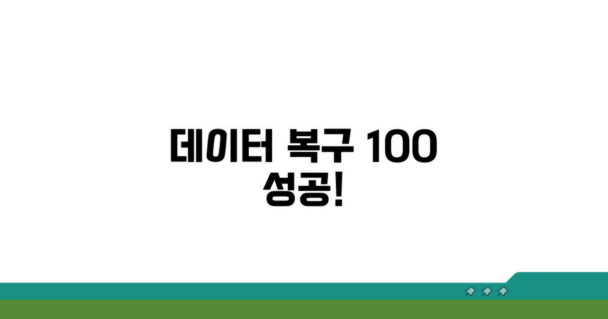 데이터 복구, 이렇게 하면 됩니다