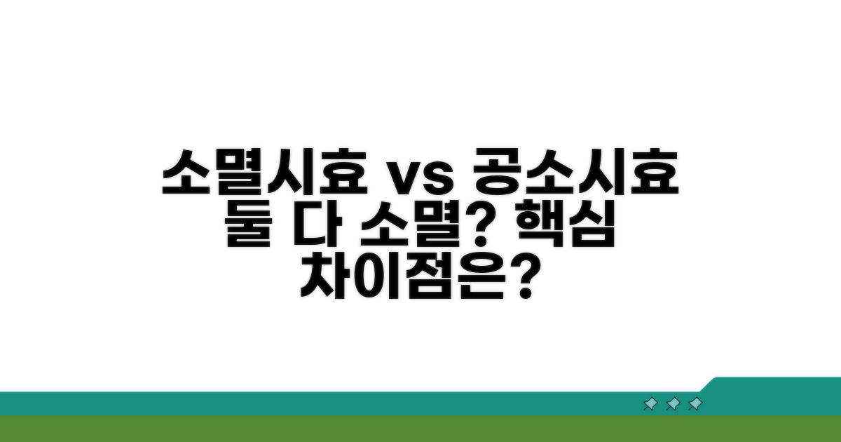 소멸시효와 공소시효, 핵심 차이점은?