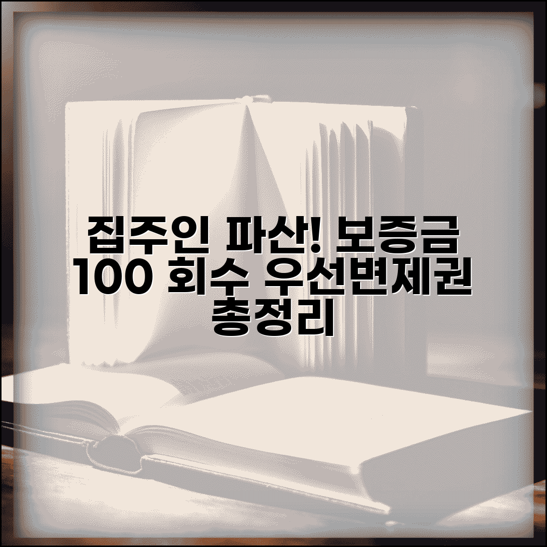 집주인 파산 시 보증금 회수 방법과 우선변제권 총정리 집주인 파산 시 보증금 회수 방법과 우선변제권 총정리
