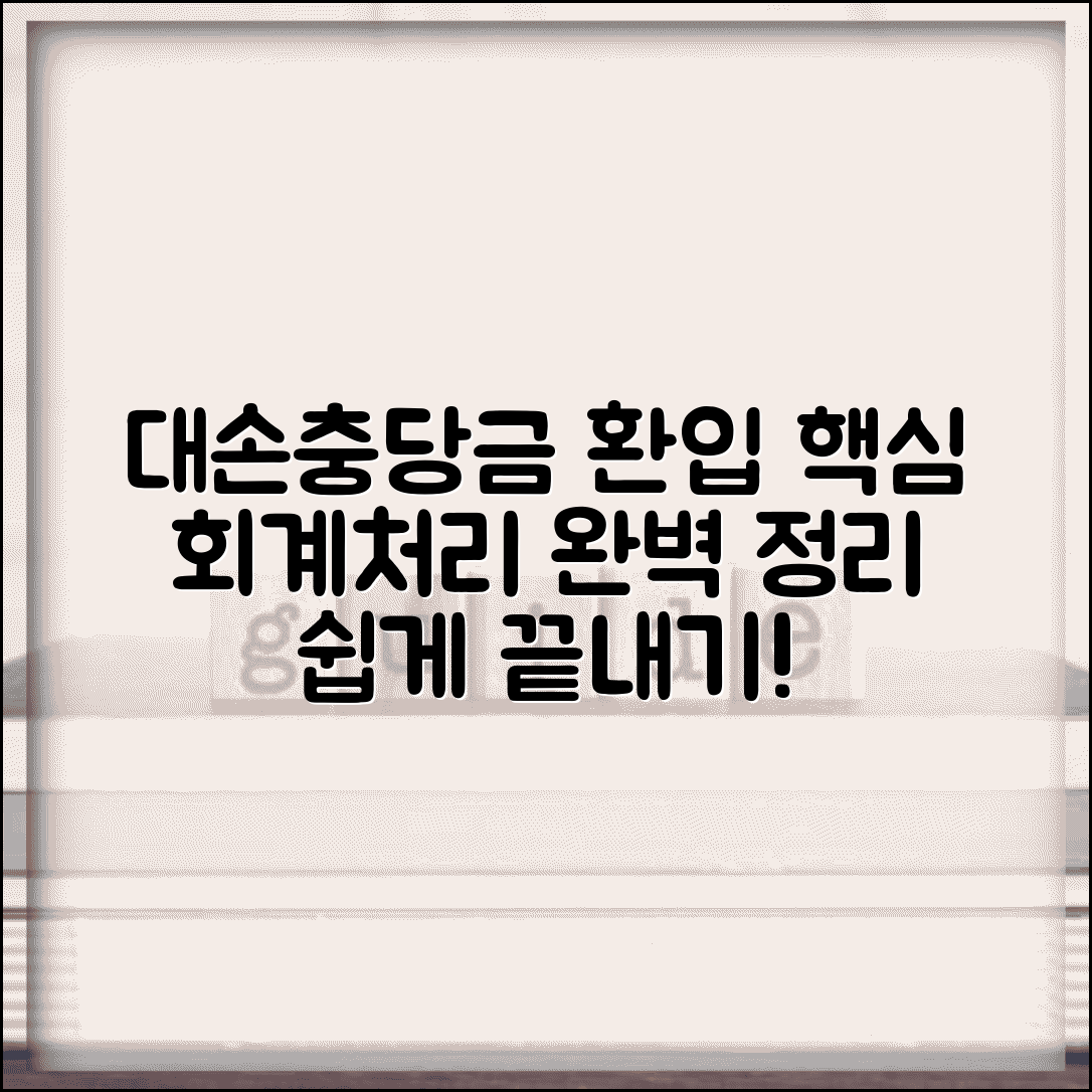 대손충당금 설정 환입 회계처리 방법 총정리 대손충당금 설정 환입 회계처리 방법 총정리