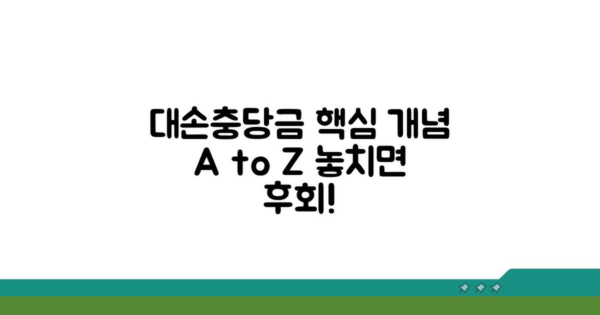 대손충당금 설정 핵심 개념
