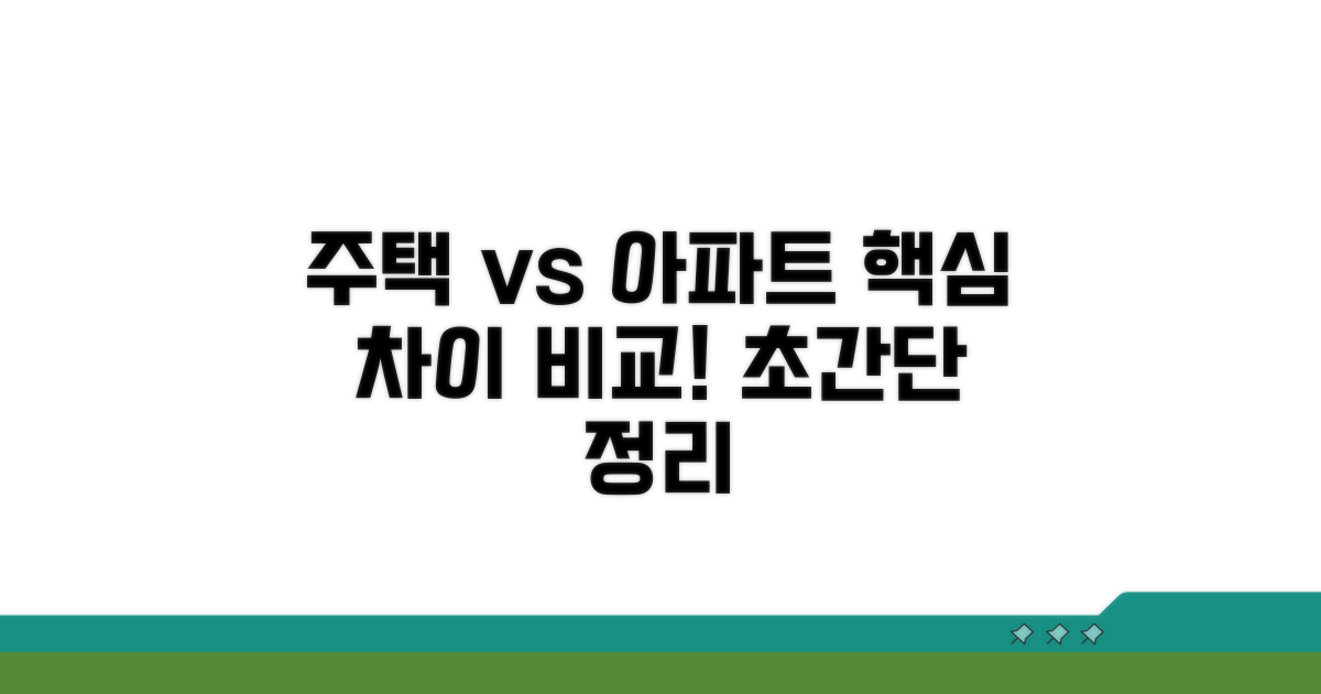 주택과 다른점 쉽게 비교하기