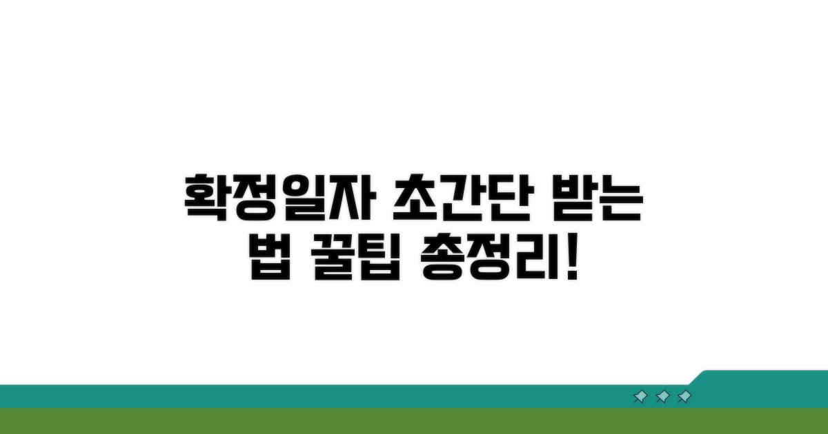 확정일자 받는 법 완벽 가이드