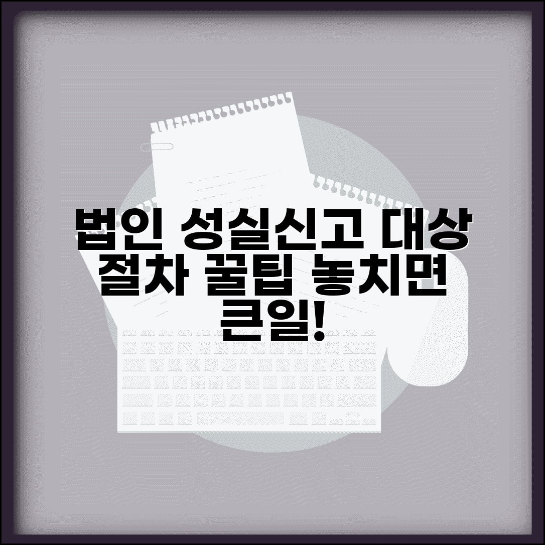 법인 성실신고 대상자 요건과 신고 절차 안내 법인 성실신고 대상자 요건과 신고 절차 안내
