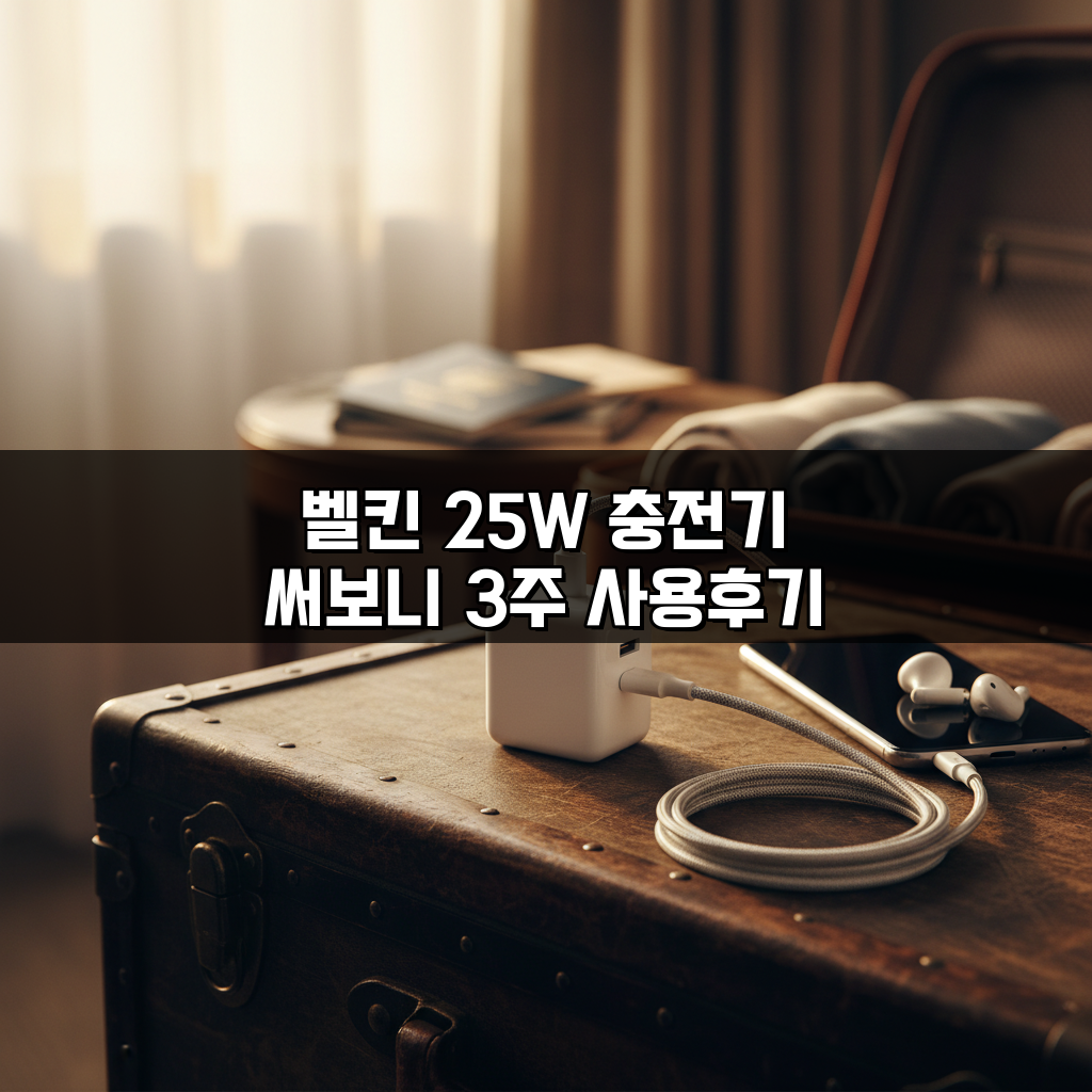 벨킨 25W 충전기 써보니 3주 사용후기