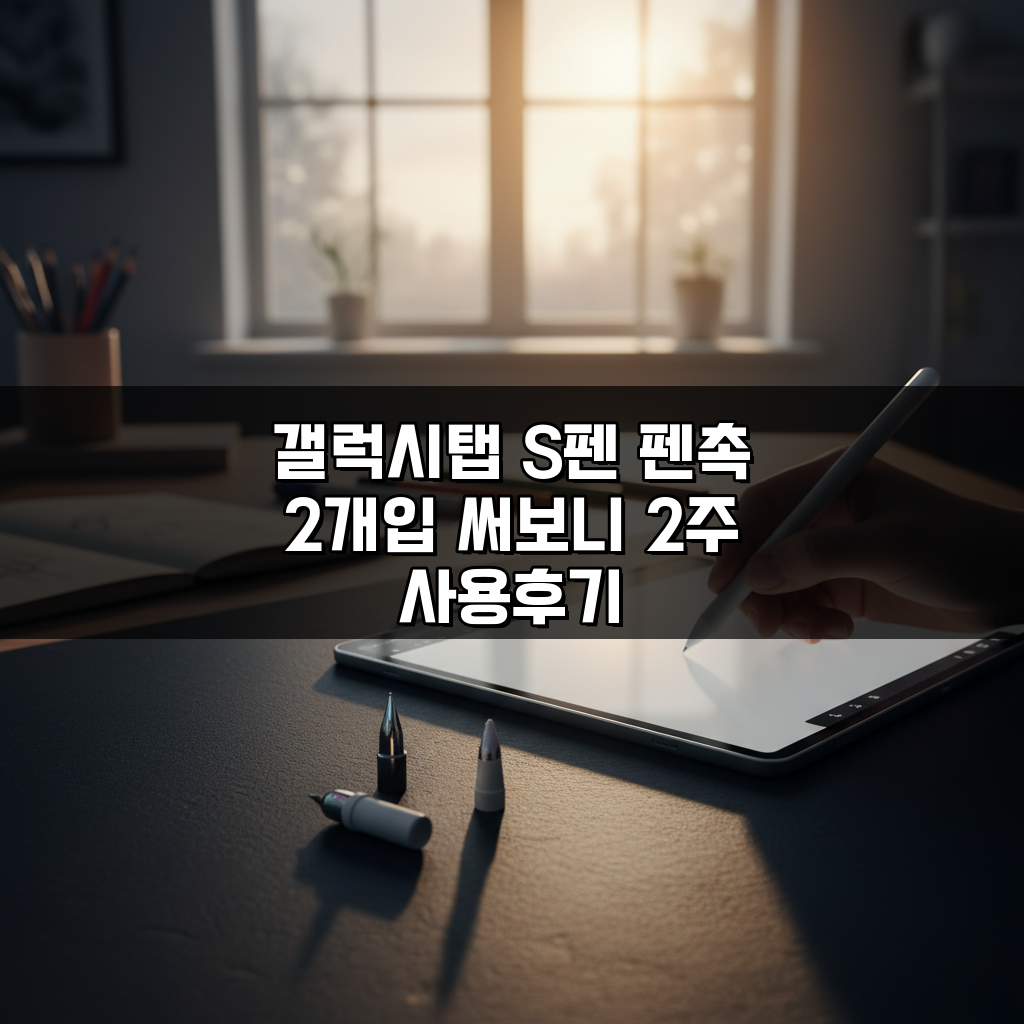 갤럭시탭 S펜 펜촉 2개입 써보니 2주 사용후기