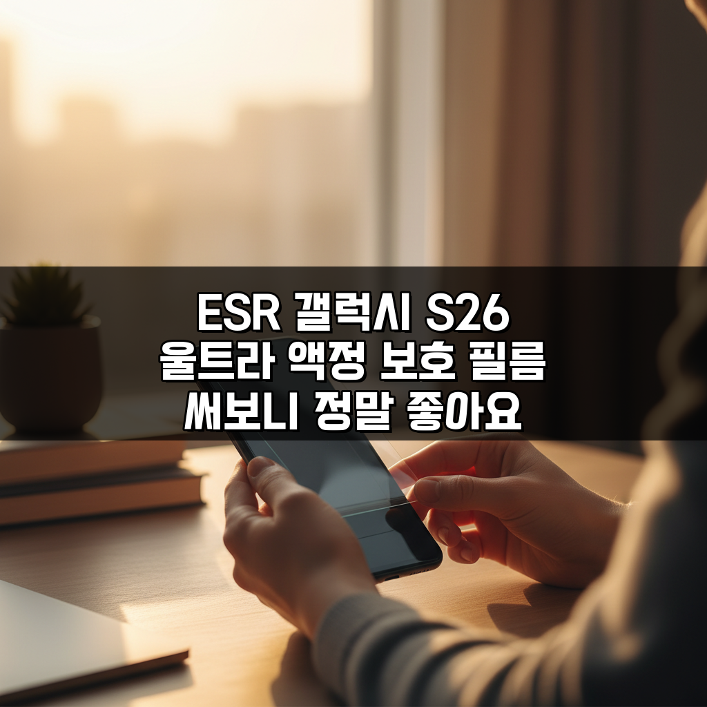 ESR 갤럭시 S26 울트라 액정 보호 필름 써보니 정말 좋아요