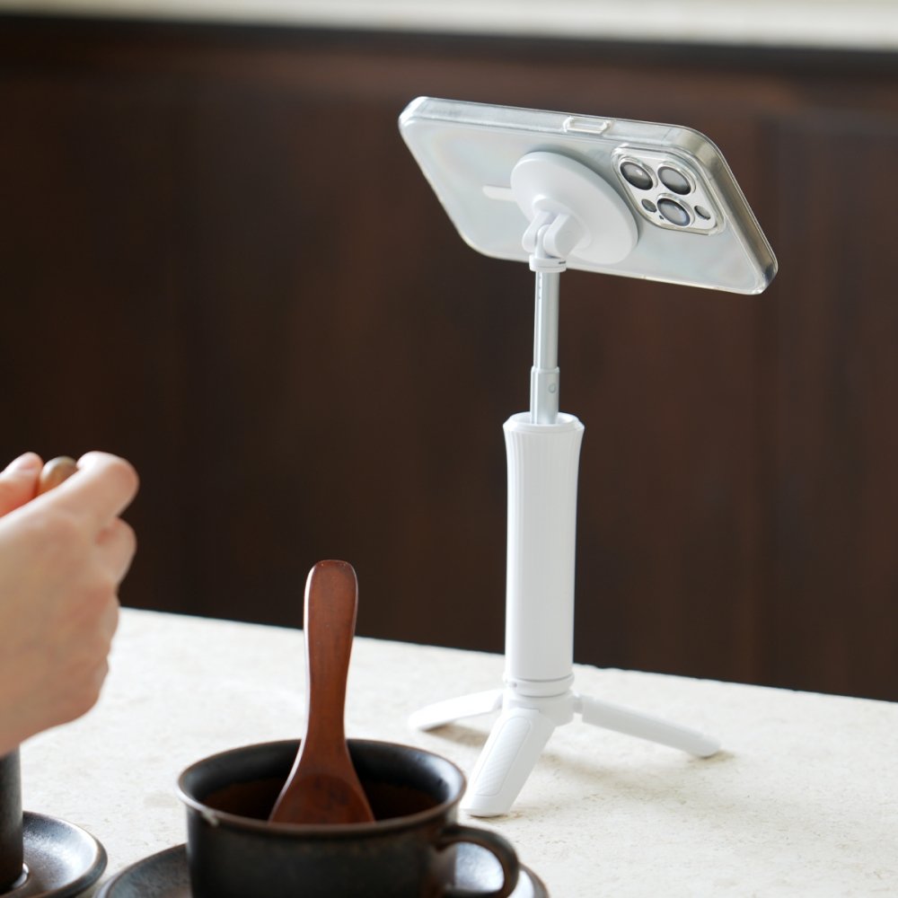 아라리 맥세이프 미니 셀카봉 브이로그 삼각대 맥피포드 라이트 로즈쿼츠핑크 상세 이미지 1