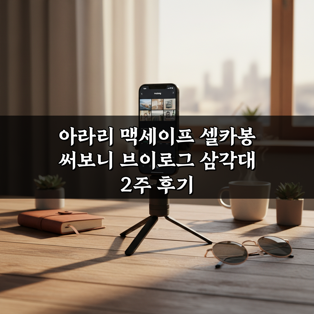 아라리 맥세이프 셀카봉 써보니 브이로그 삼각대 2주 후기