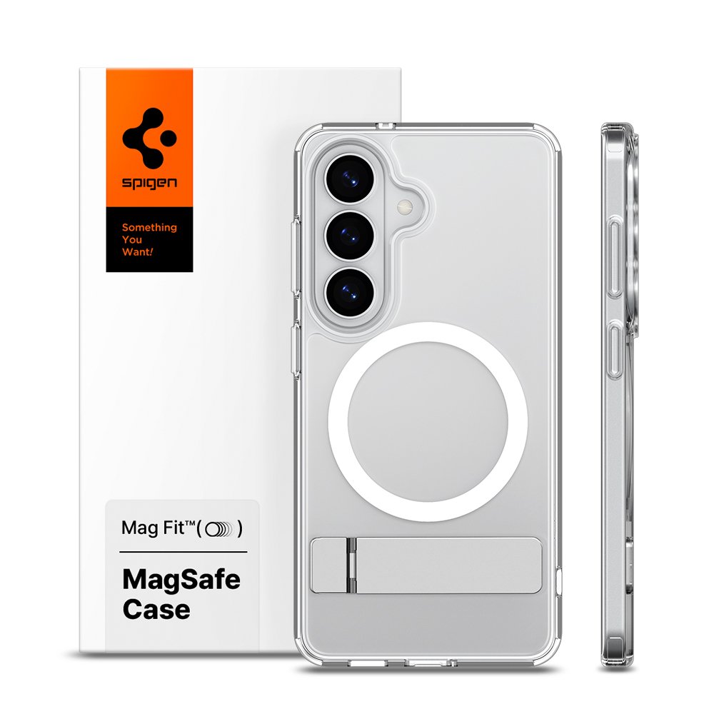 슈피겐 갤럭시 맥세이프 스탠드 케이스 울트라하이브리드S맥핏 클리어화이트, 갤럭시S26 상세 이미지 1