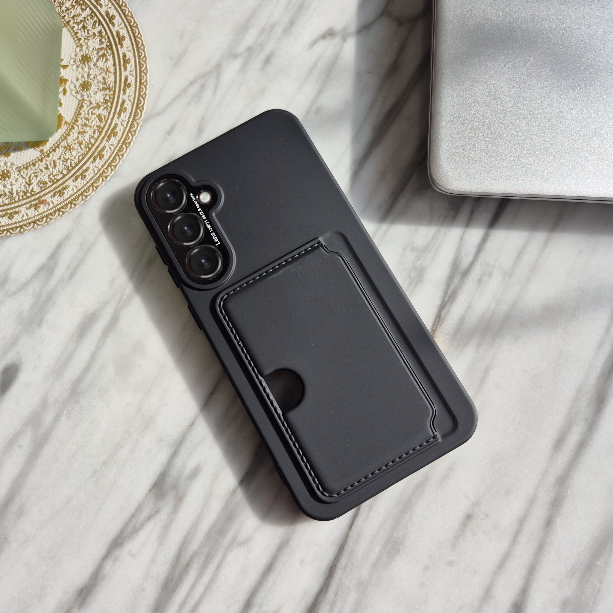 카드 케이스 범퍼 하드 지갑 수납 2장 슬림 풀커버 카메라보호 네이비, 갤럭시S26 상세 이미지 2