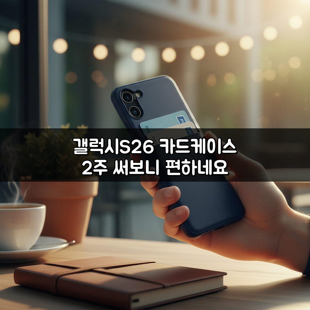 갤럭시S26 카드케이스 2주 써보니 편하네요