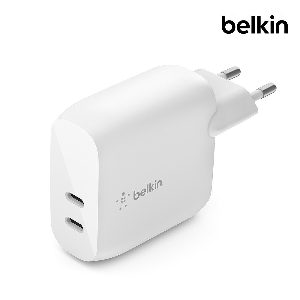 벨킨 부스트업 40W 듀얼 USB C타입 PD 3.0 고속 충전기 2포트 WCB006 아이폰17 16 15 14 13 12 갤럭시 S26 S25 아이패드 호환 상세 이미지 1