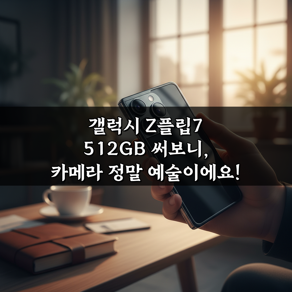갤럭시 Z플립7 512GB 써보니, 카메라 정말 예술이에요!