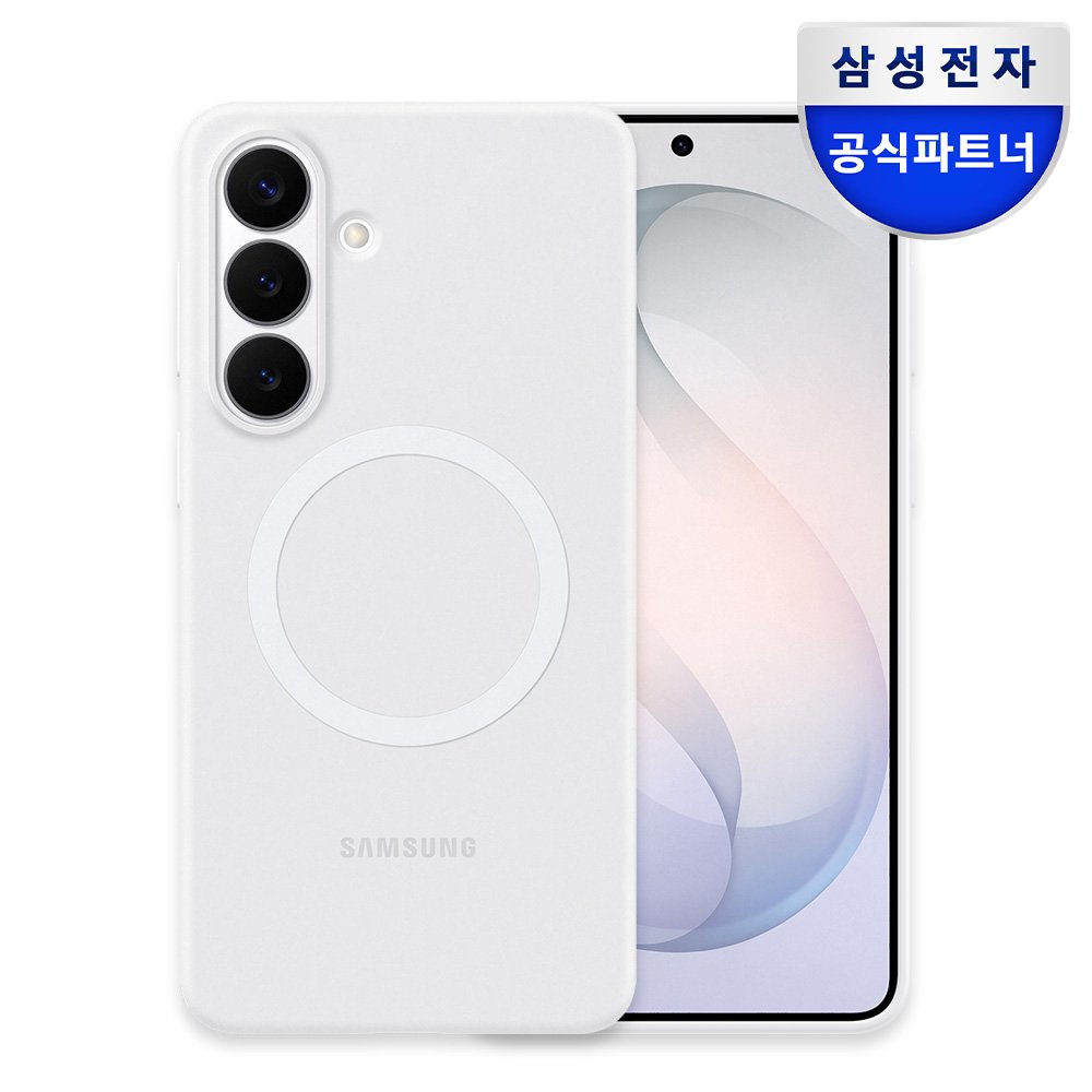 삼성 맥세이프 실리콘 마그넷 케이스 화이트, 갤럭시S26 플러스 상세 이미지 1