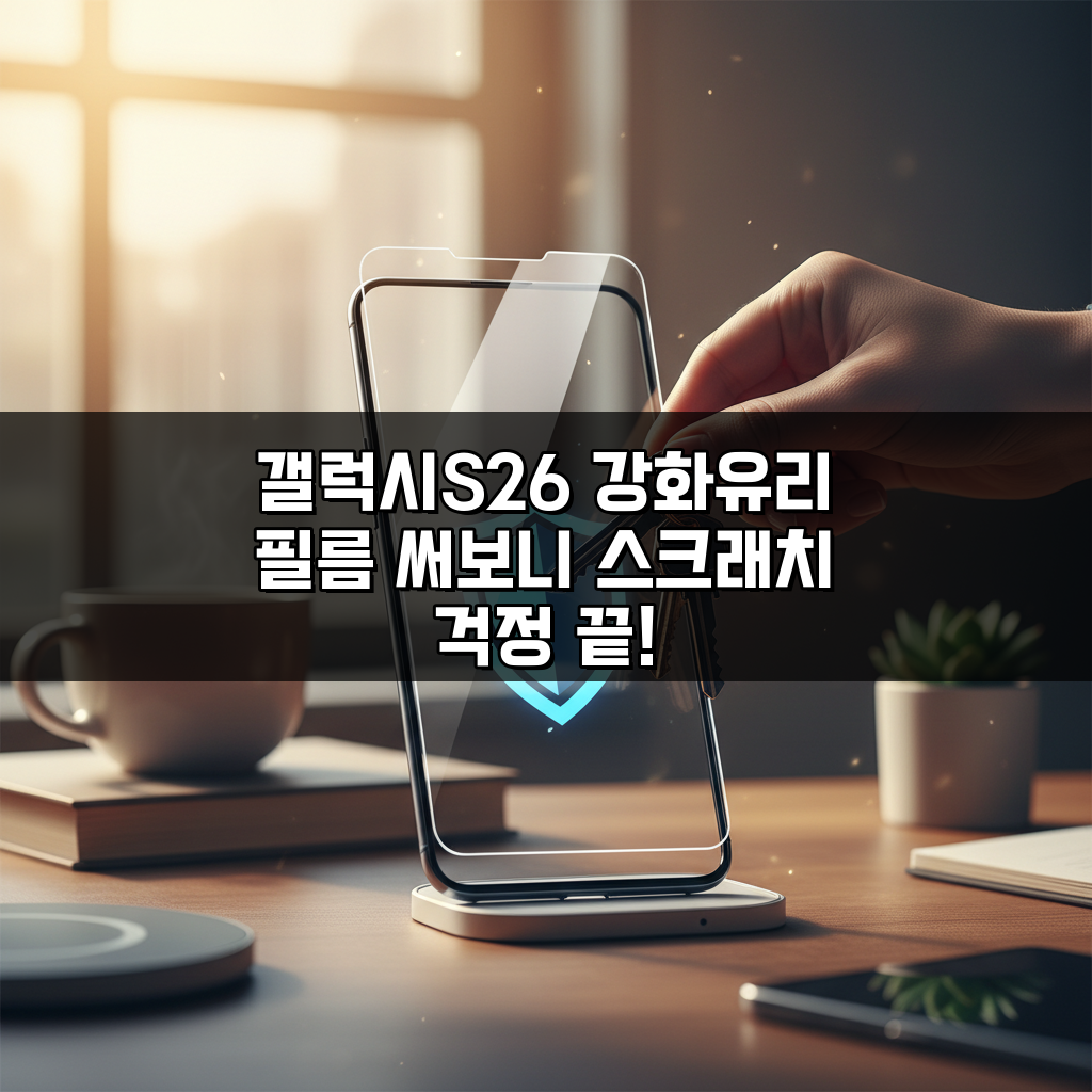 갤럭시S26 강화유리 필름 써보니 스크래치 걱정 끝!