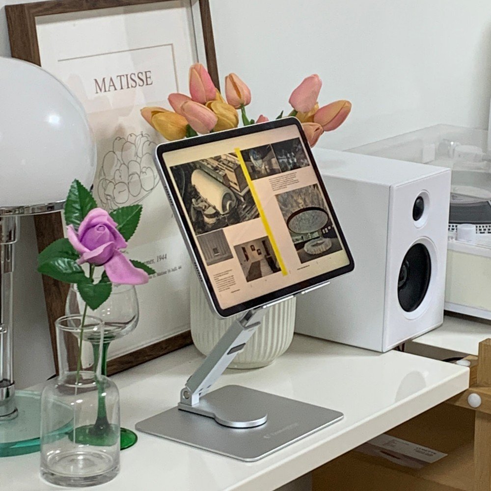 이코노미쿠스 태블릿거치대 아이패드 거치대 갤럭시탭 휴대용 책상 높이조절 패드 상세 이미지 1