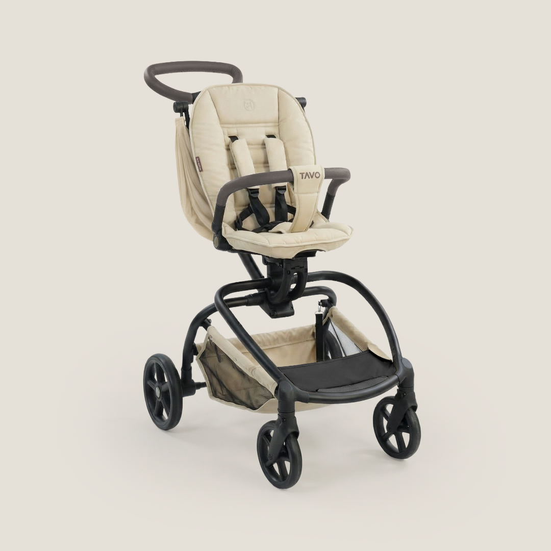 [누비앤타보] NUVY 트래블러S 큰아이까지 등하원 트라이크 유모카 S4 베이지 상세 이미지 1