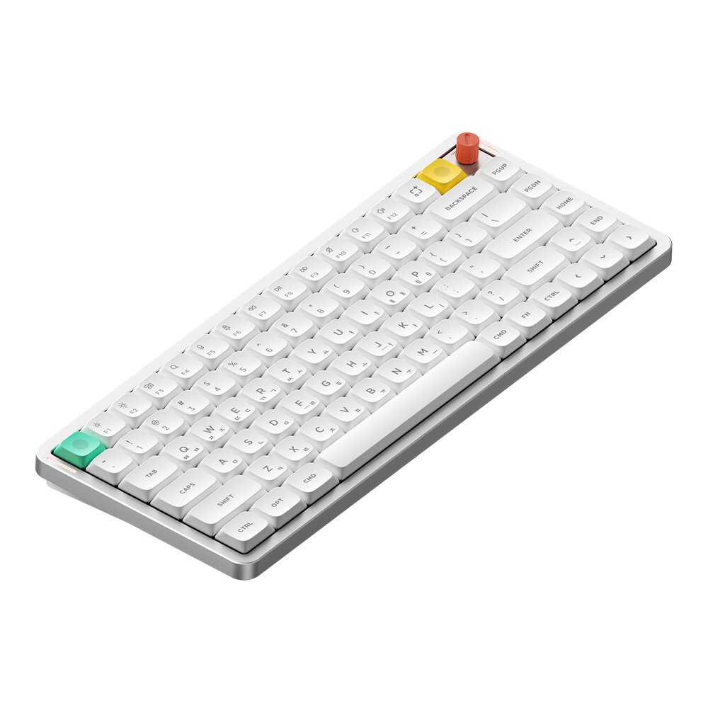 NUPHY AIR75 V3 기계식키보드 유선 무선 블루투스 로우 프로파일 노바 화이트, 나노 저소음 블러시축 상세 이미지 2
