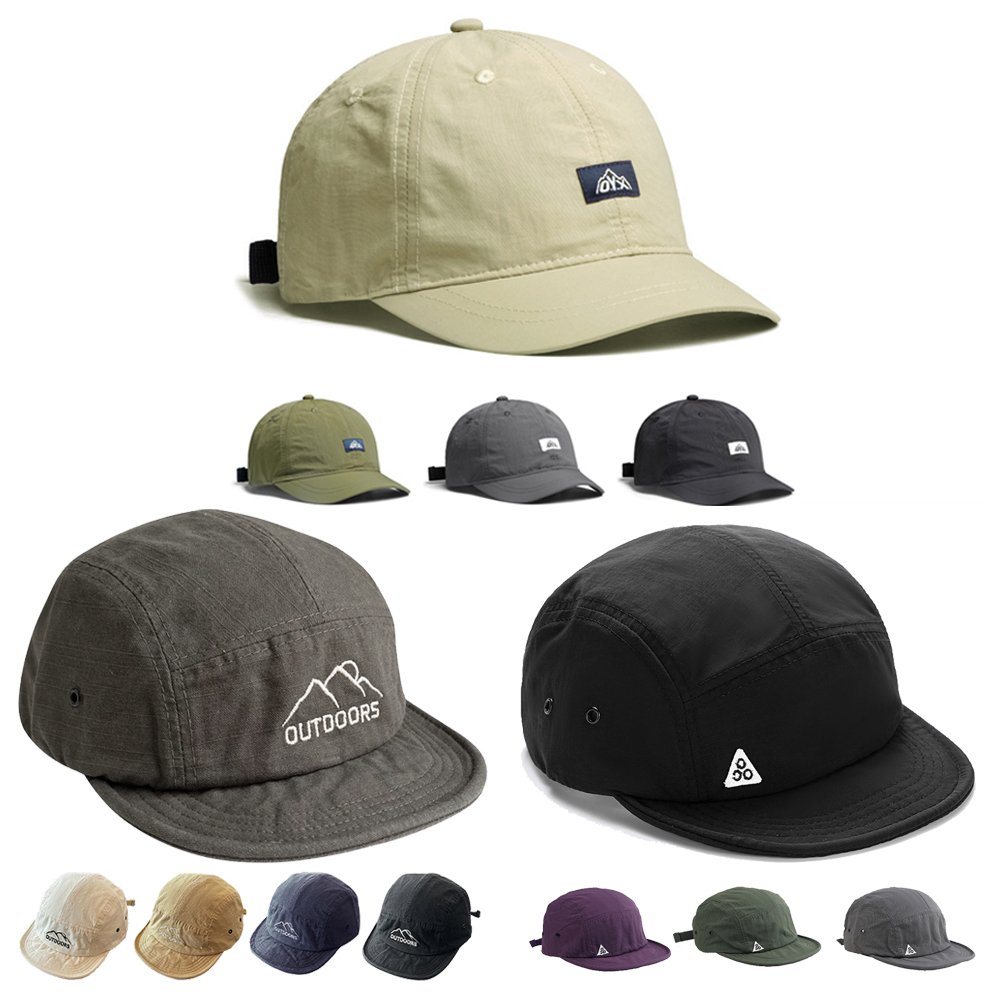 숏캡 숏챙모자 트레일 러닝 마라톤 테니스 창짧은 모자 볼캡 상세 이미지 1