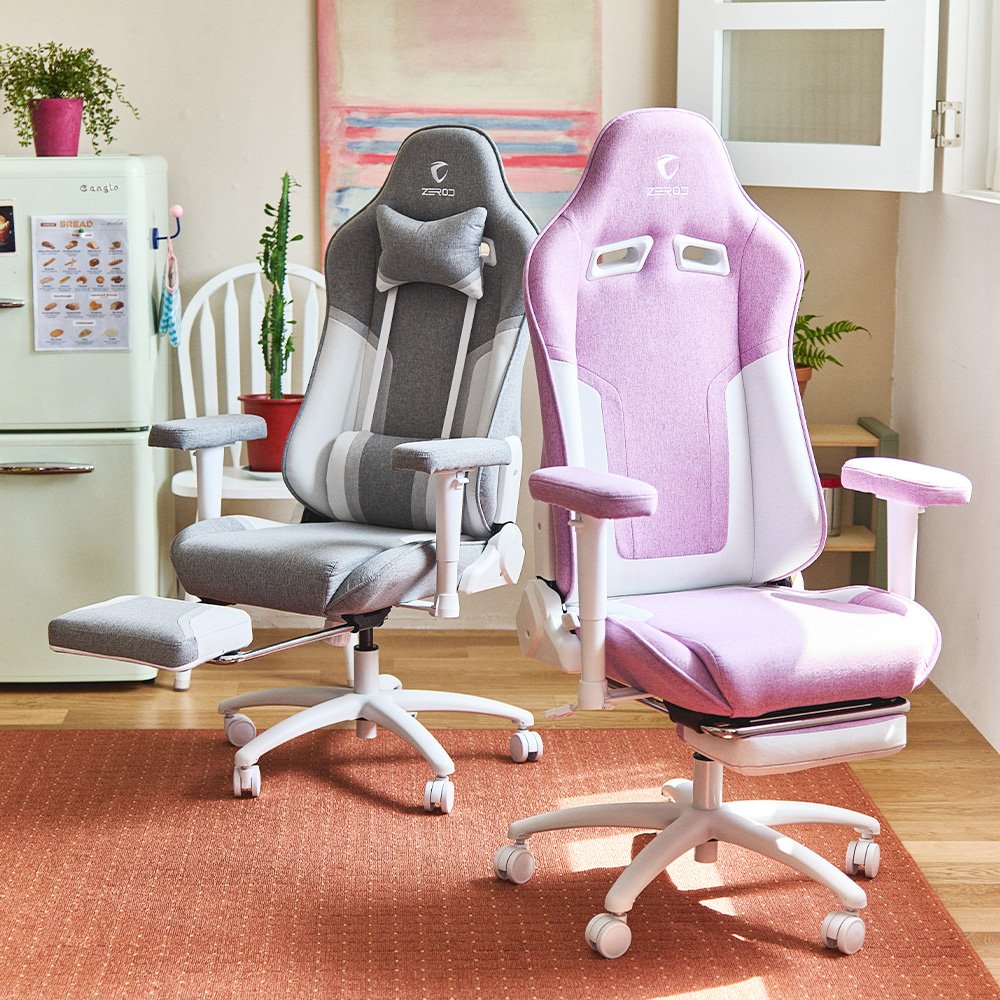 제닉스 제로드 리브체어 발받침 컴퓨터 게이밍의자 상세 이미지 1