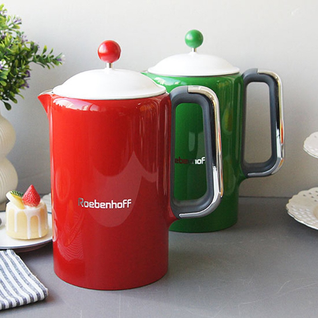 빈티지 통주물 전기포트 대용량 분유포트 보온 차탕기 온도조절 레벤호프 티메이커 1.5L 상세 이미지 1