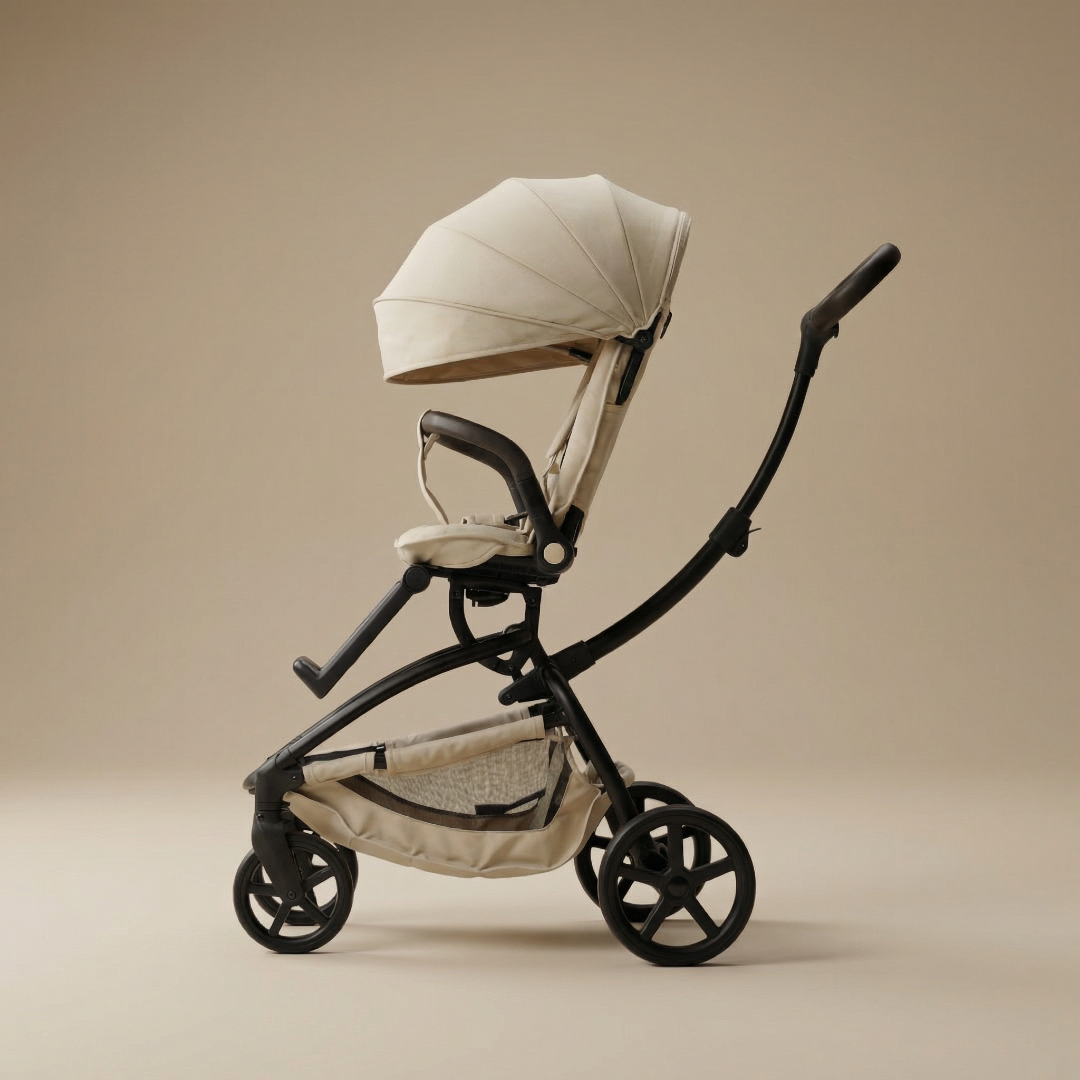 [누비앤타보] NUVY 트래블러S 큰아이까지 등하원 트라이크 유모카 S4 베이지 상세 이미지 1