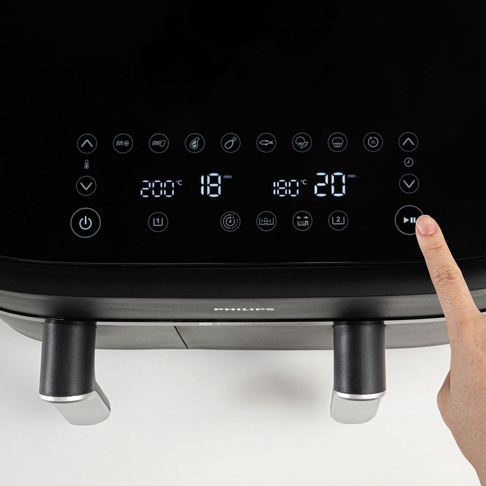 필립스 3000시리즈 듀얼바스켓 에어프라이어 9L NA351/00 블랙 + 동원 치킨&핫도그 증정 상세 이미지 2