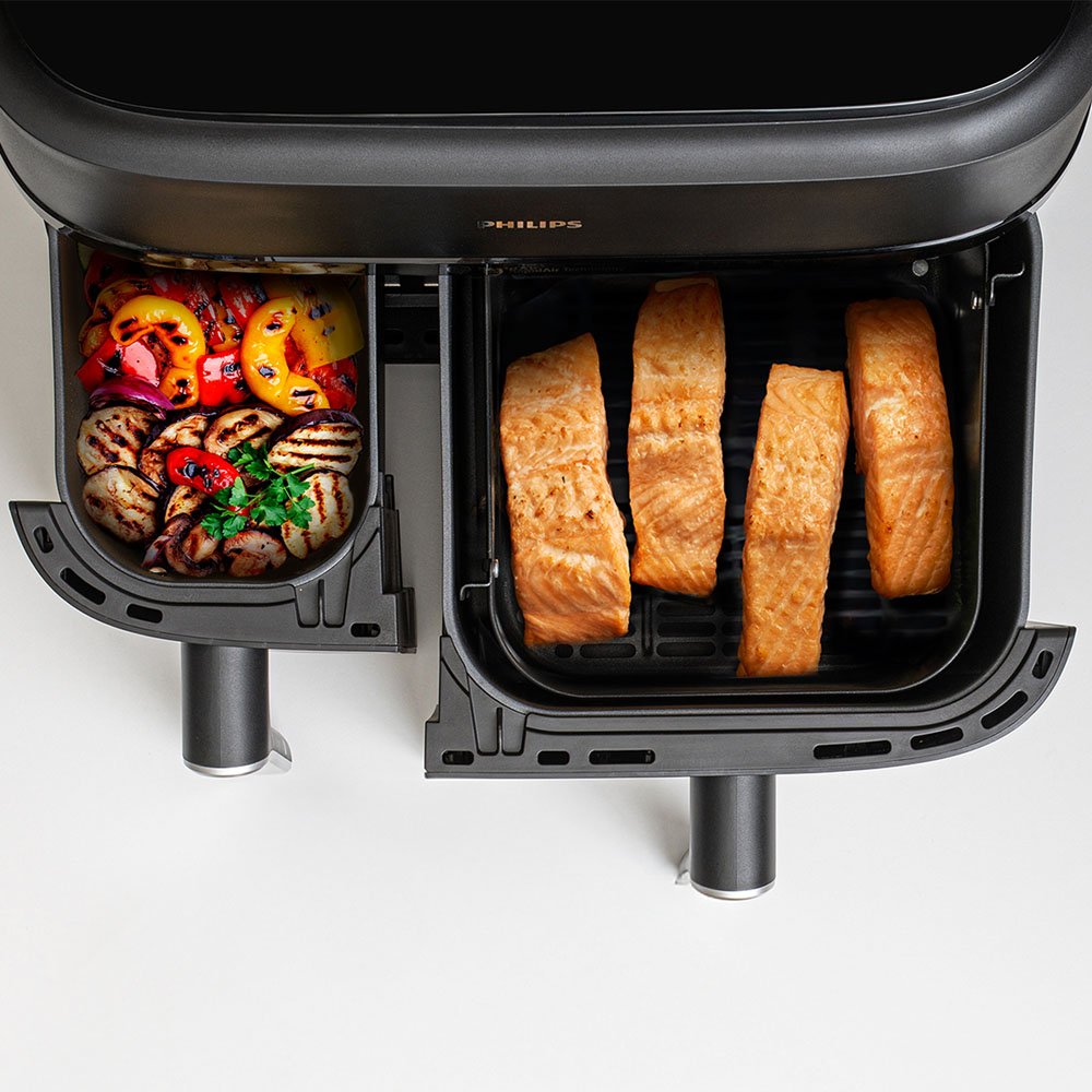 필립스 3000시리즈 듀얼바스켓 에어프라이어 9L NA351/00 블랙 + 동원 치킨&핫도그 증정 상세 이미지 1