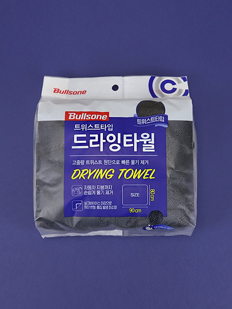 [불스원] 트위스트 타입 드라잉타월 세차타월 세차용품 물기제거 타올 수건 상세 이미지 1