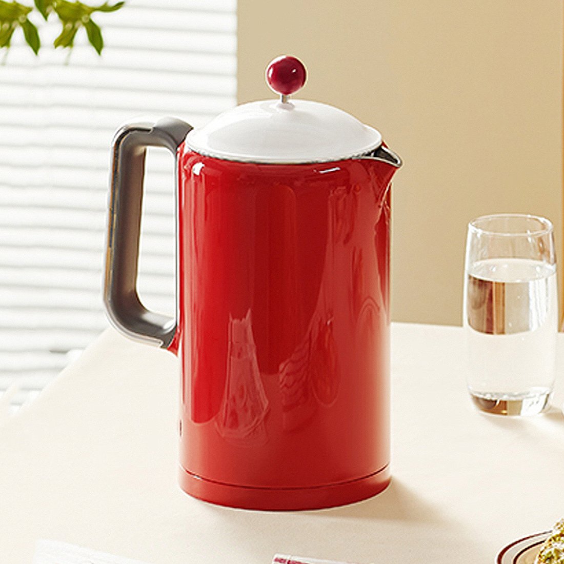 빈티지 통주물 전기포트 대용량 분유포트 보온 차탕기 온도조절 레벤호프 티메이커 1.5L 상세 이미지 1